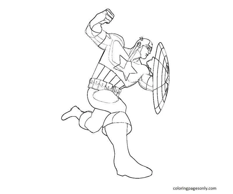Desenhos de Captain America Para Colorir 36