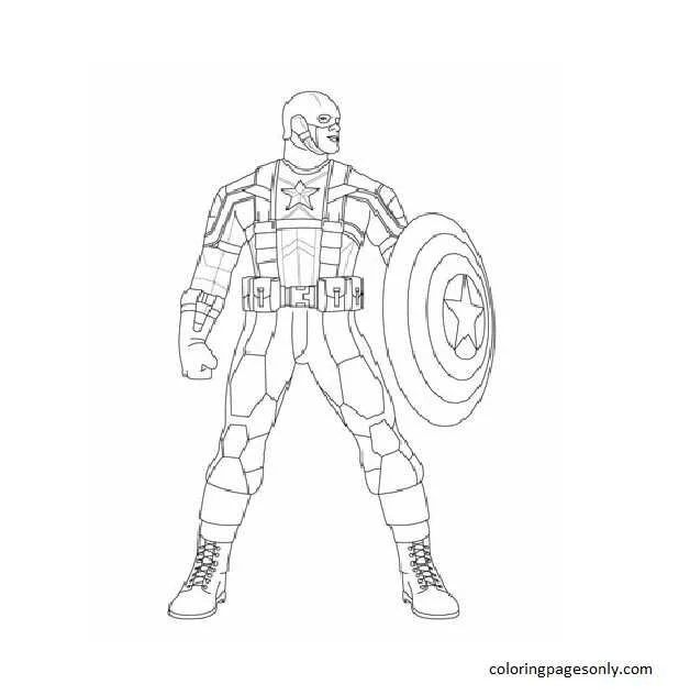 Desenhos de Captain America Para Colorir 38
