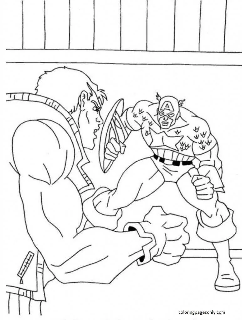 Desenhos de Captain America Para Colorir