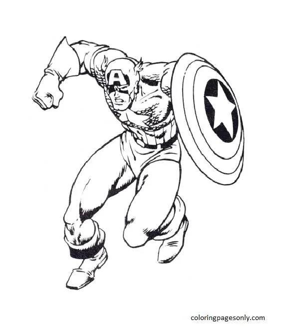 Desenhos de Captain America Para Colorir 8