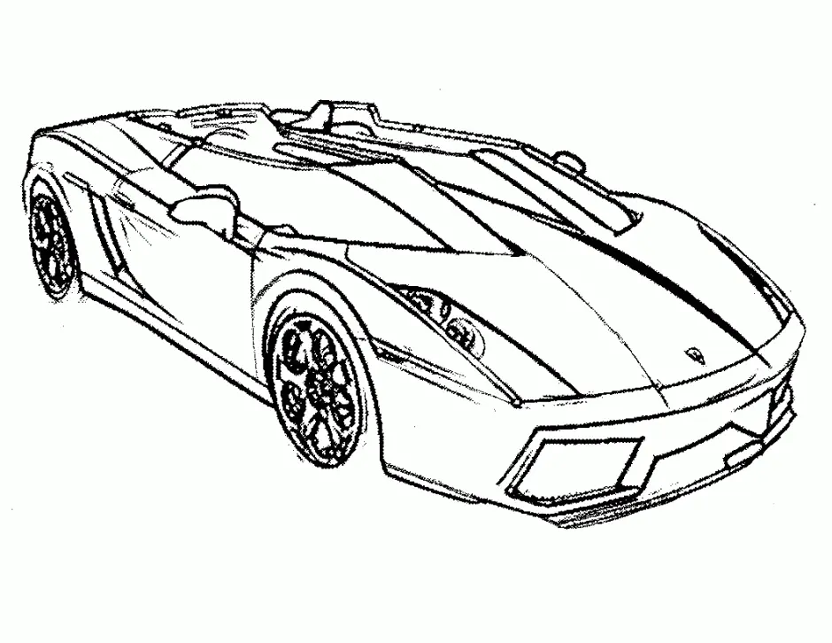 Carro Para Colorir 119