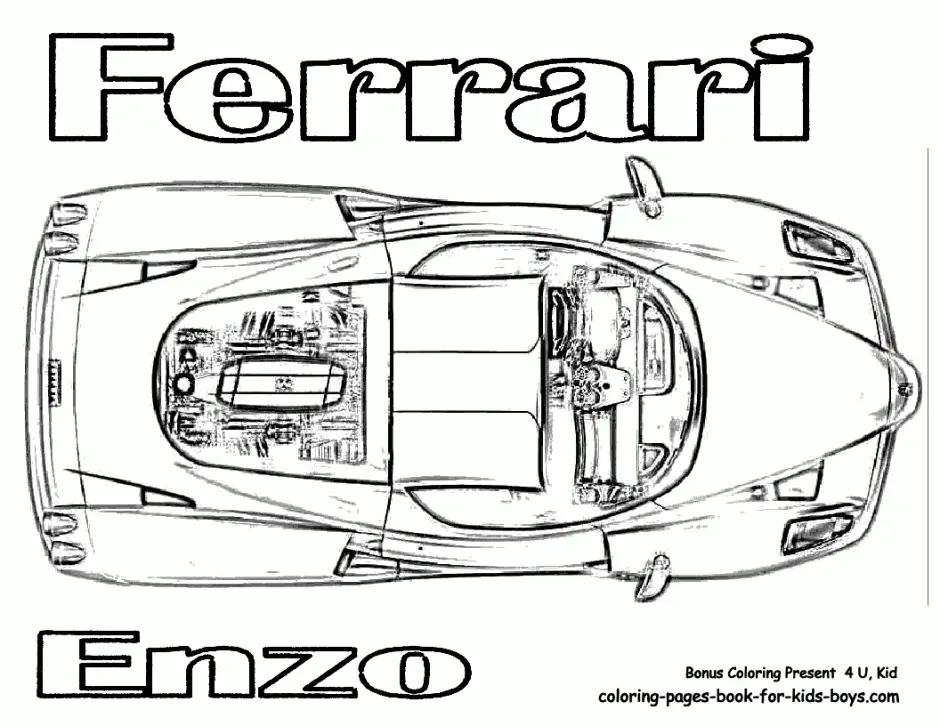 Carro Para Colorir 128
