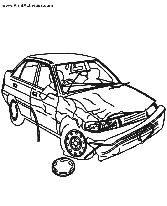 Carro Para Colorir 13