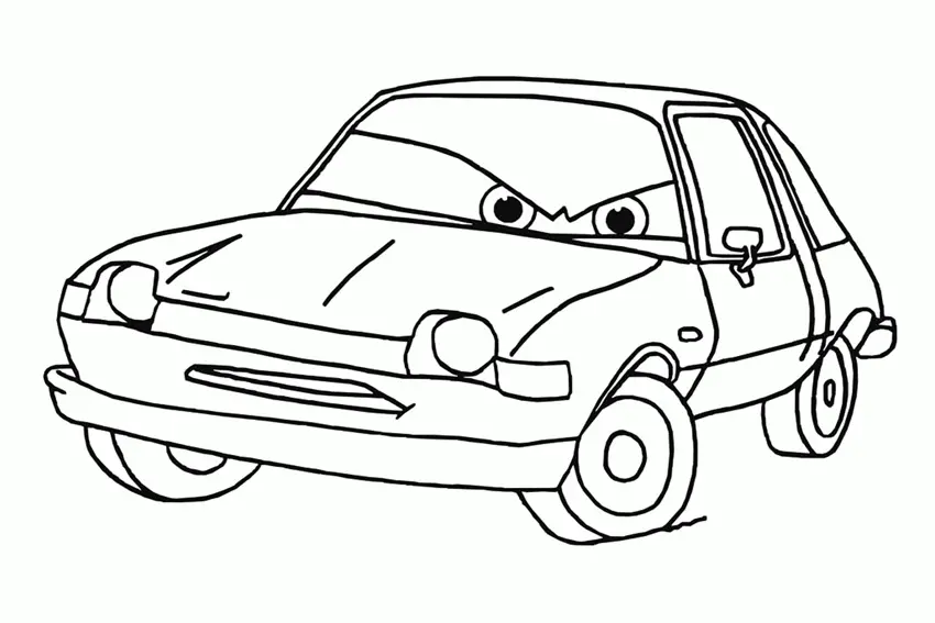 Carro Para Colorir 21