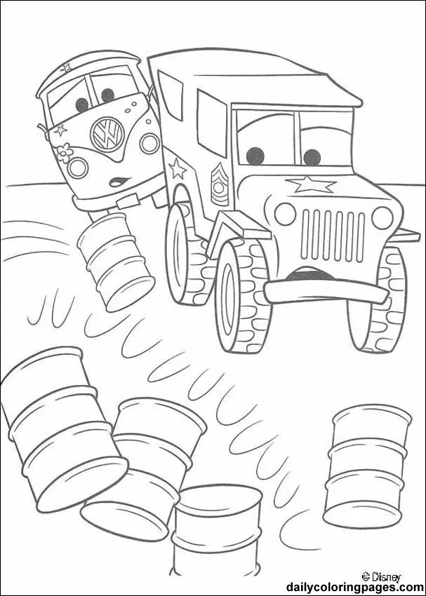 Carro Para Colorir 23