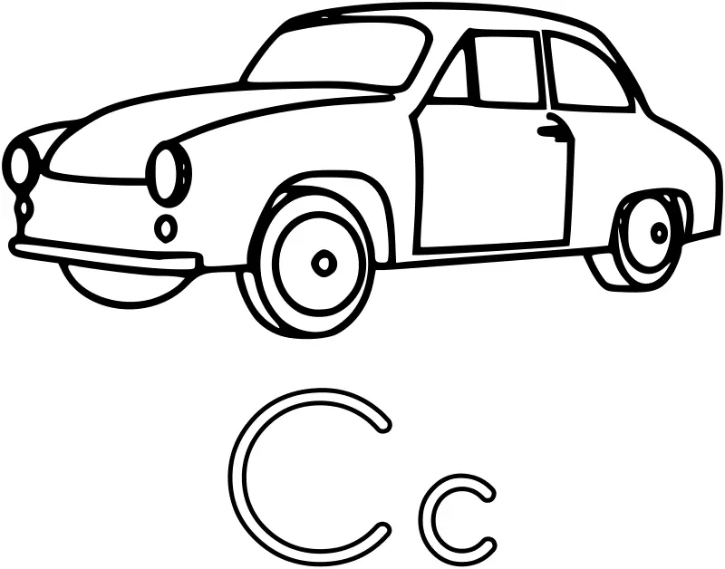 Carro Para Colorir 38