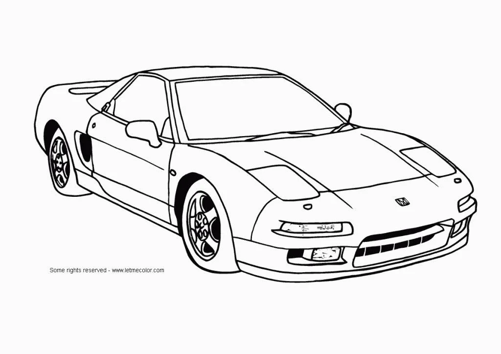 Carro Para Colorir 42