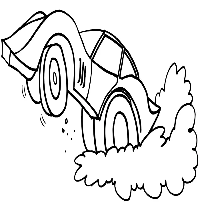 Carro Para Colorir 43