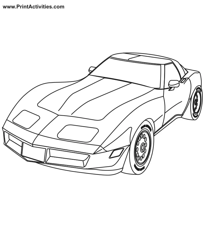 Carro Para Colorir 52
