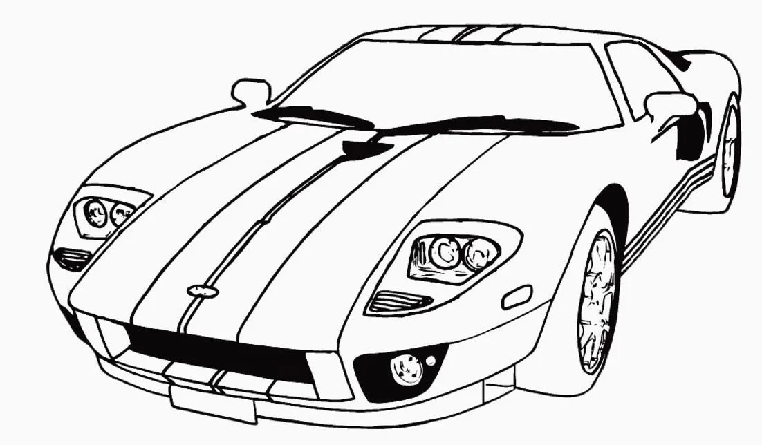 Carro Para Colorir 7