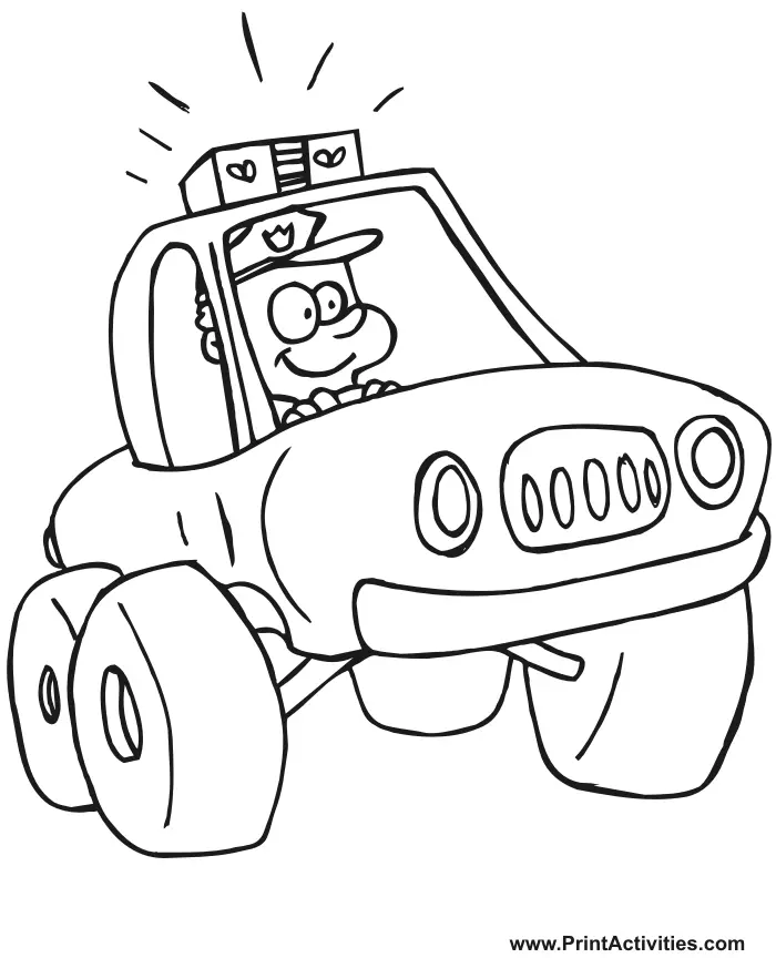 Carro Para Colorir 85