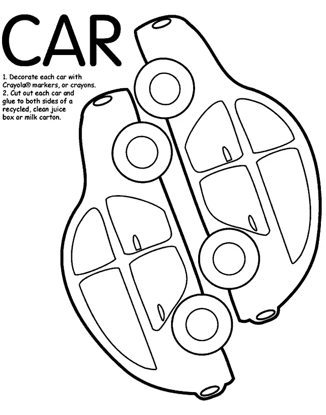 Carro Para Colorir 87