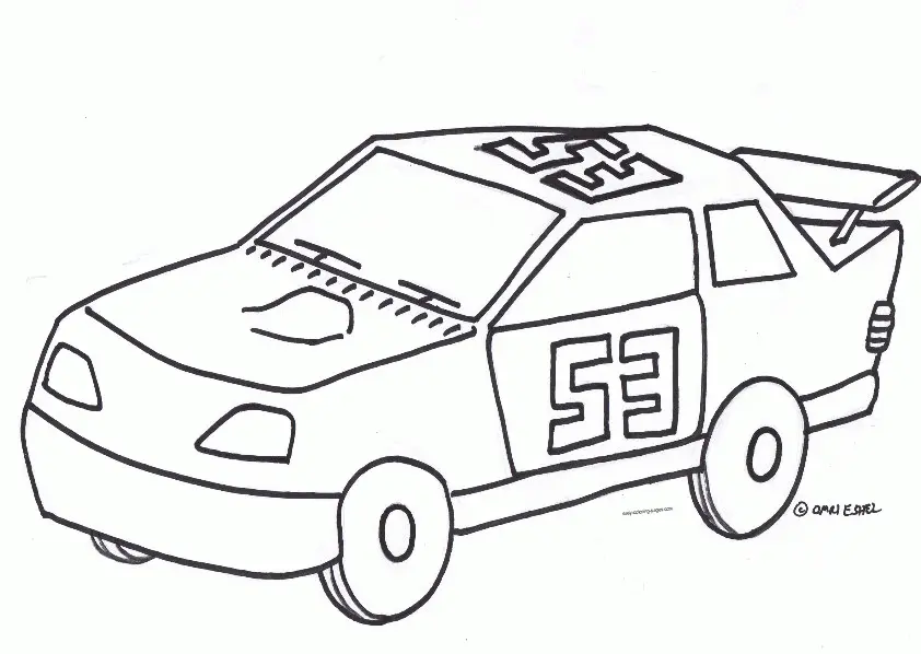 Carro Para Colorir 88