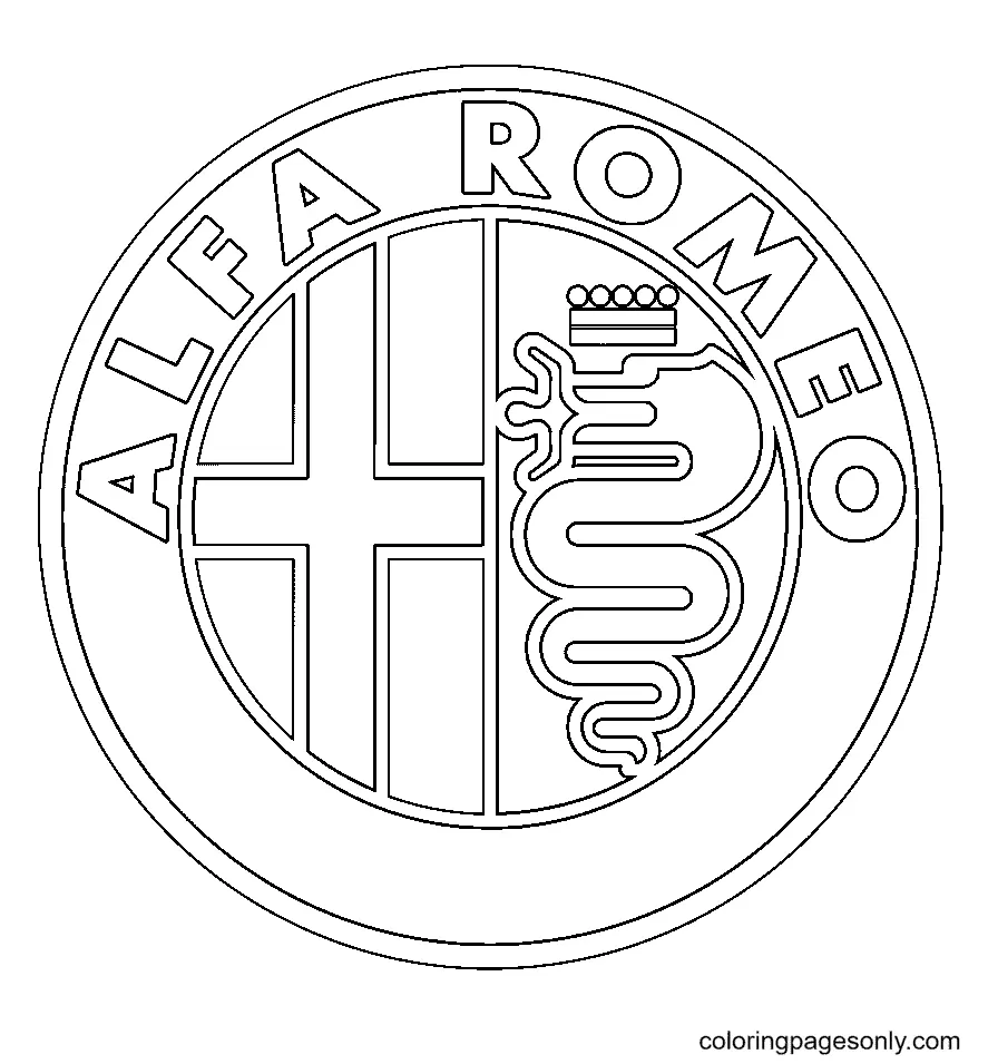 Car Logo Coloring Pages 23