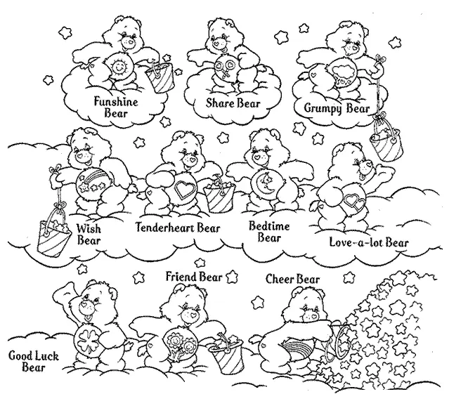 Care Bears Ausmalbilder 2