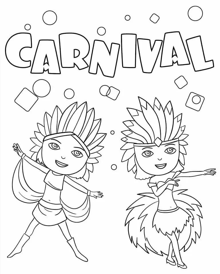 Carnaval Para Colorear 18