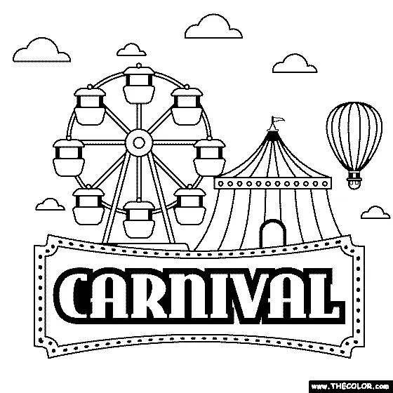 Carnaval Para Colorear 2
