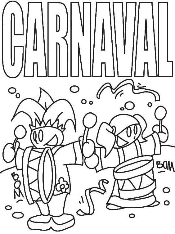 Carnaval Para Colorear 27