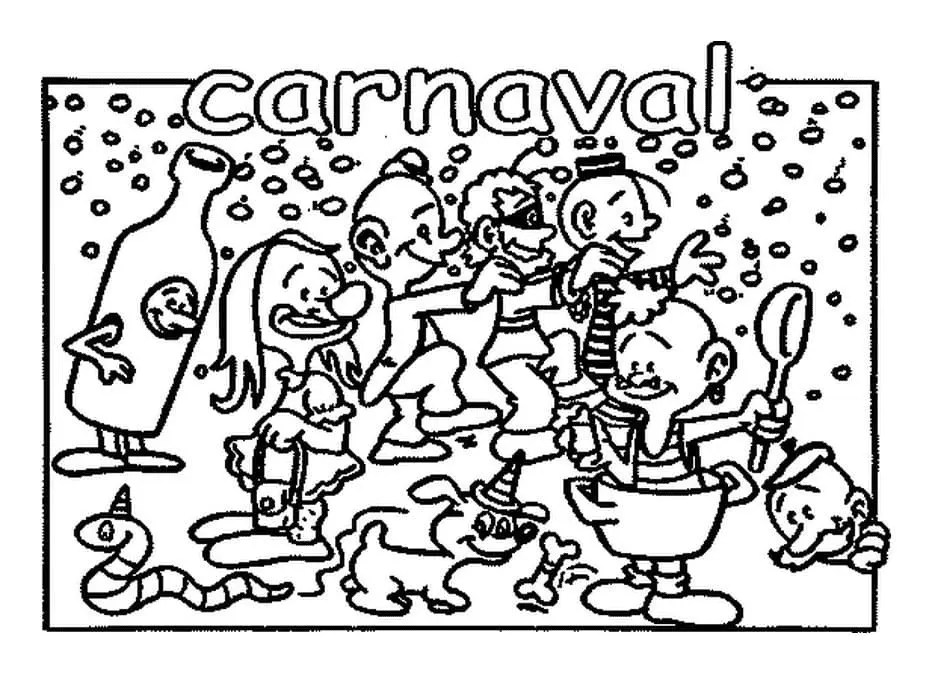 Carnaval Para Colorear 29
