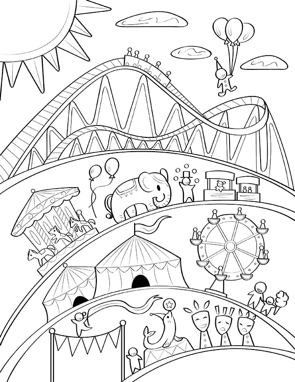 Carnaval Para Colorear 3