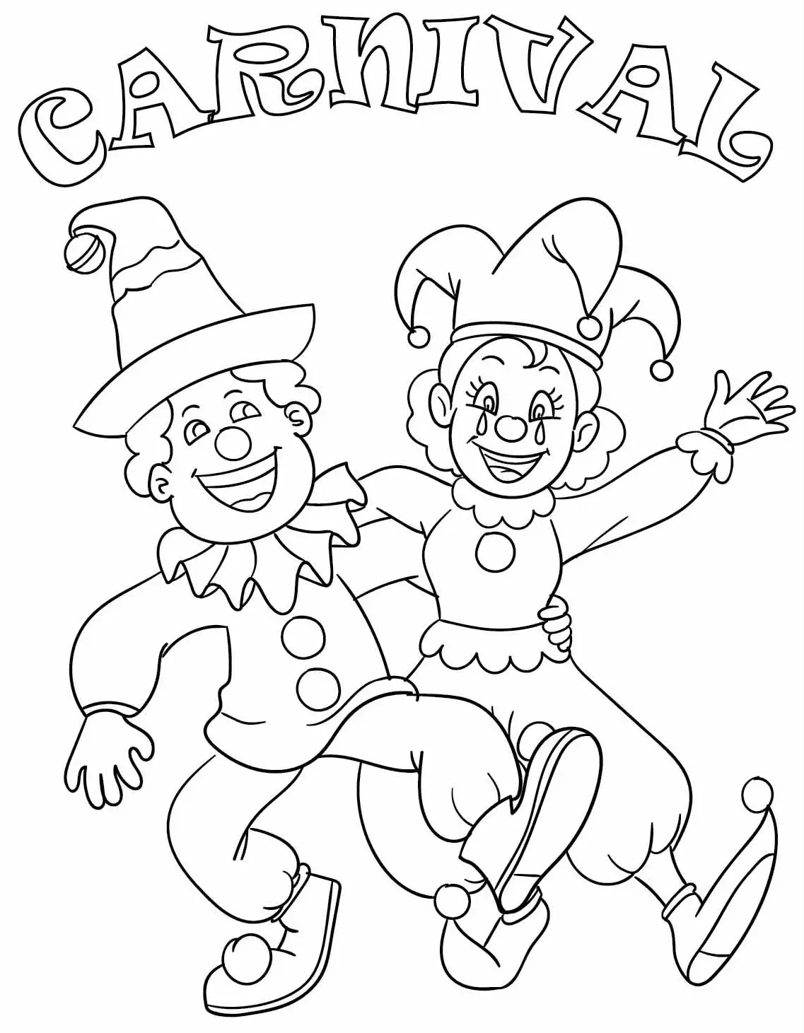 Carnaval Para Colorear 8