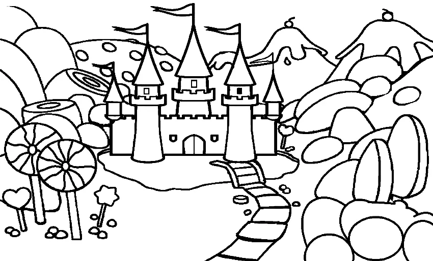 Schloss Ausmalbilder 22