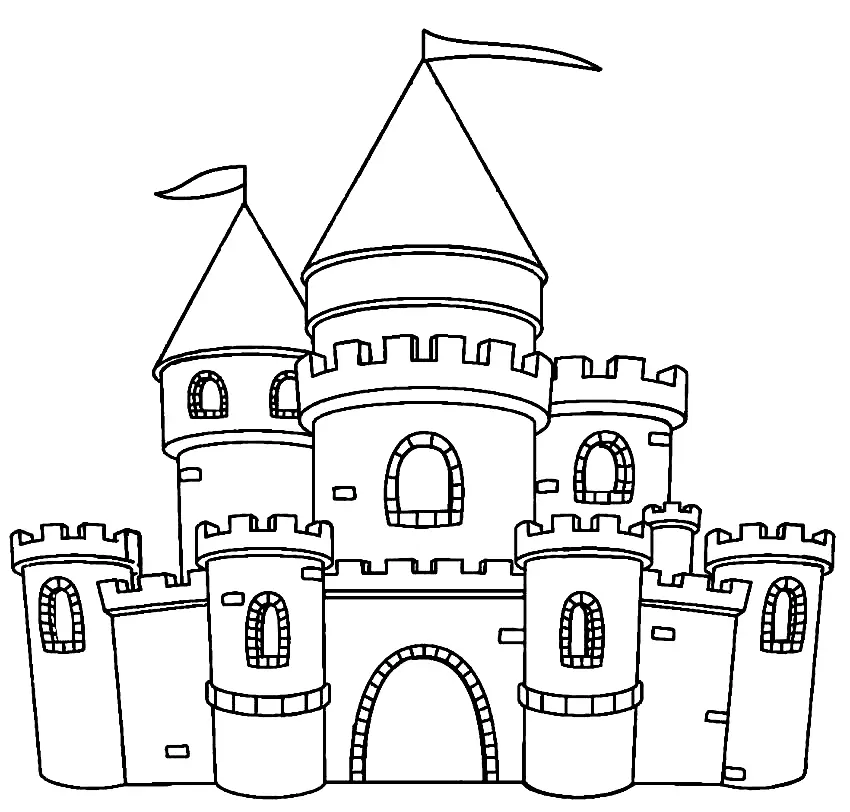 Schloss Ausmalbilder 23