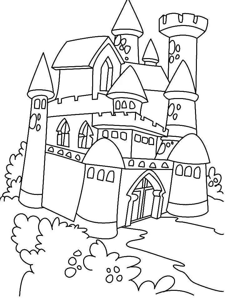 Schloss Ausmalbilder 29