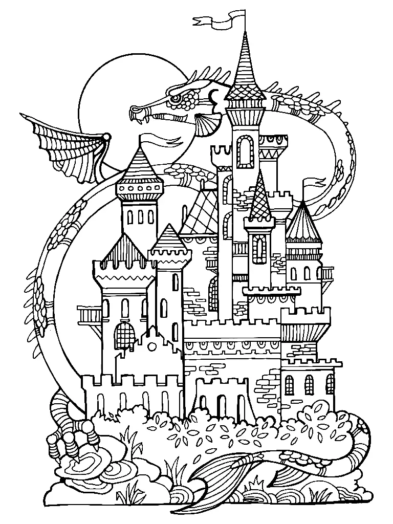 Schloss Ausmalbilder 30