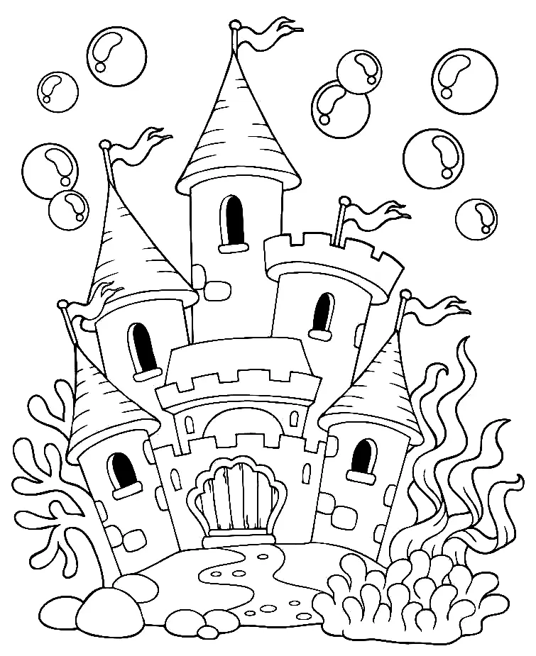 Schloss Ausmalbilder 35