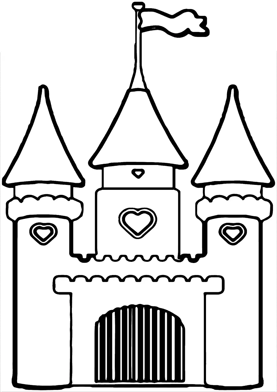 Schloss Ausmalbilder 40