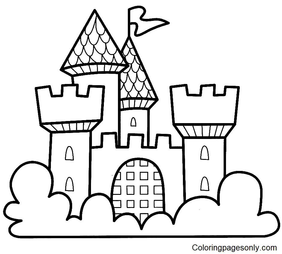 Schloss Ausmalbilder 41