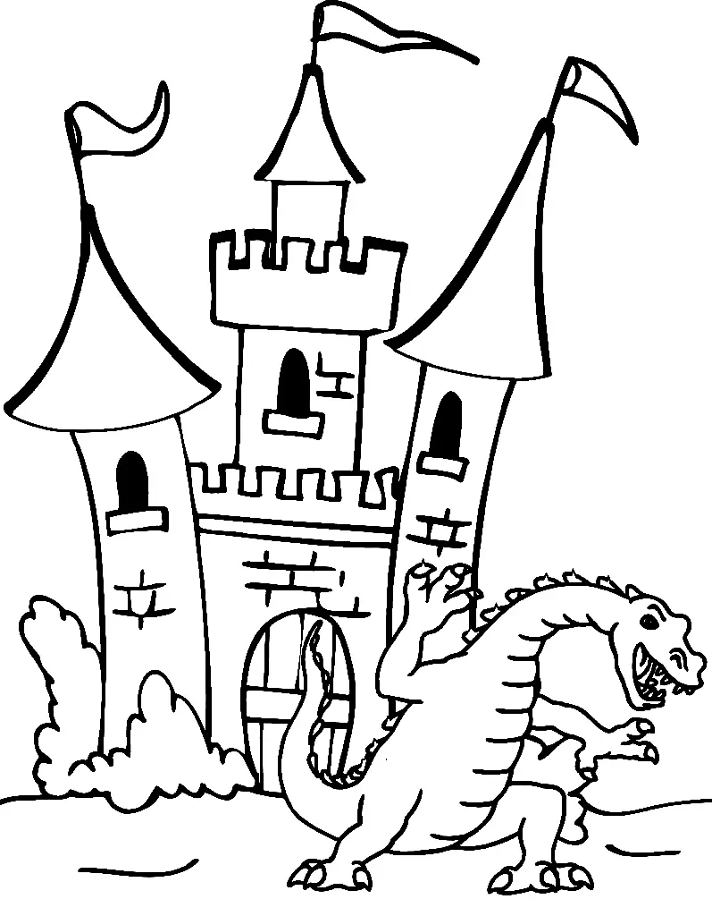 Schloss Ausmalbilder 48