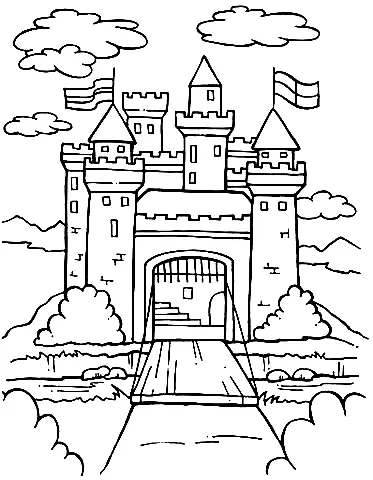 Schloss Ausmalbilder 49