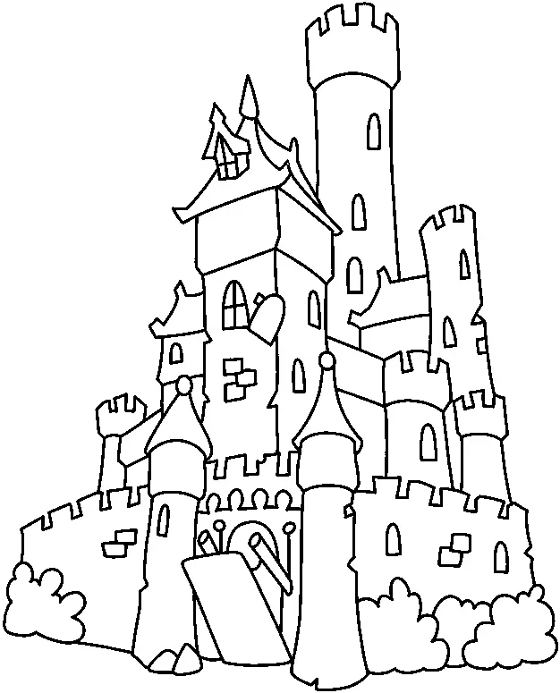 Schloss Ausmalbilder 52