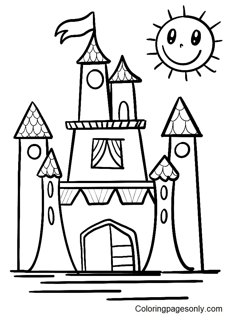 Schloss Ausmalbilder 53