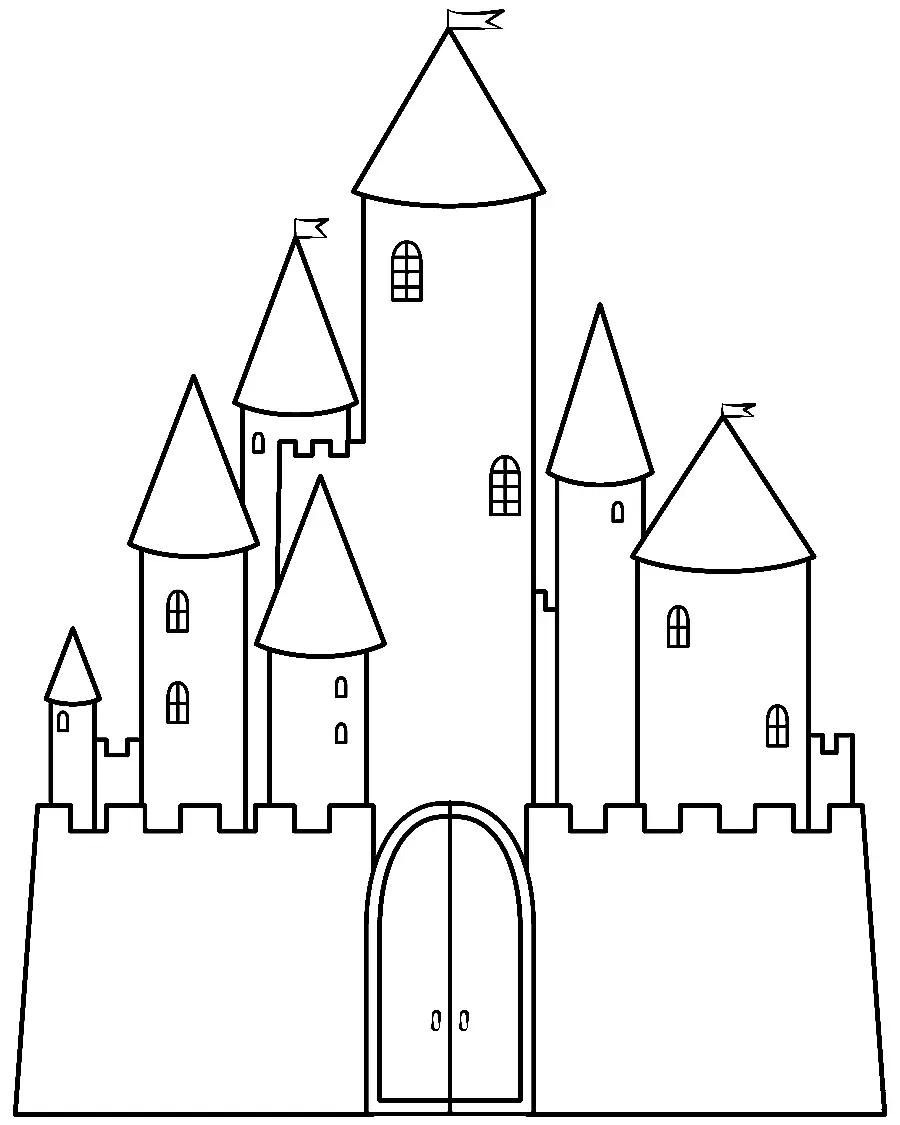 Schloss Ausmalbilder 55