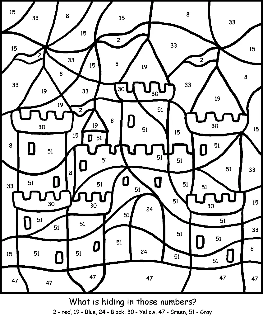 Schloss Ausmalbilder 6
