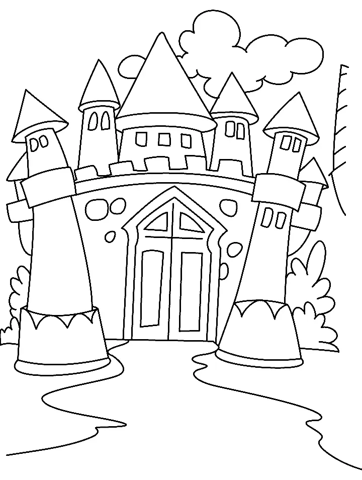 Schloss Ausmalbilder 64