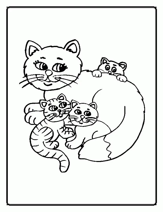 Cat Coloring Pages 44
