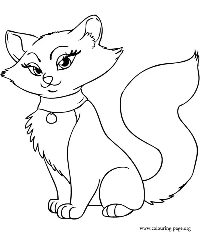 Cat Coloring Pages 5