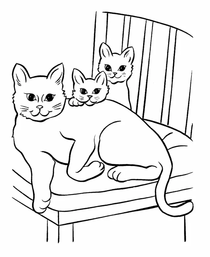 Cat Coloring Pages 90