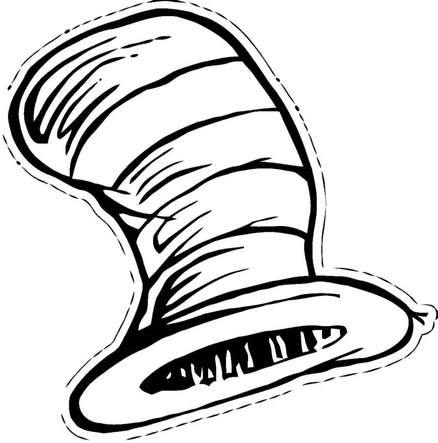 El Gato En El Sombrero Para Colorear 34