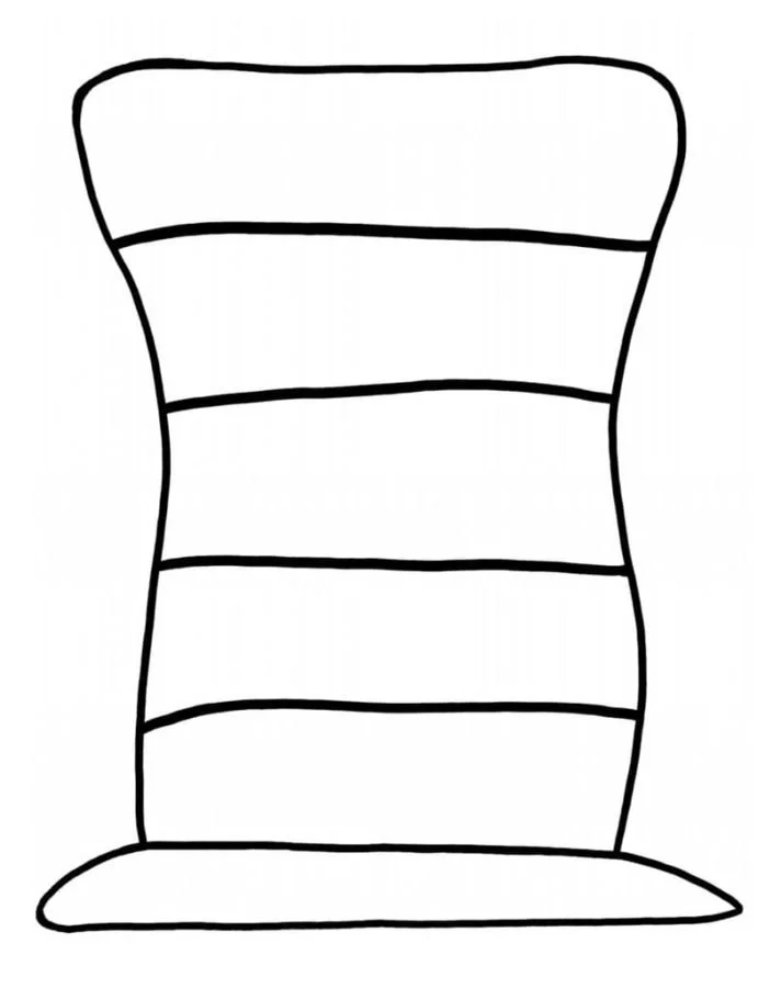 El Gato En El Sombrero Para Colorear 7