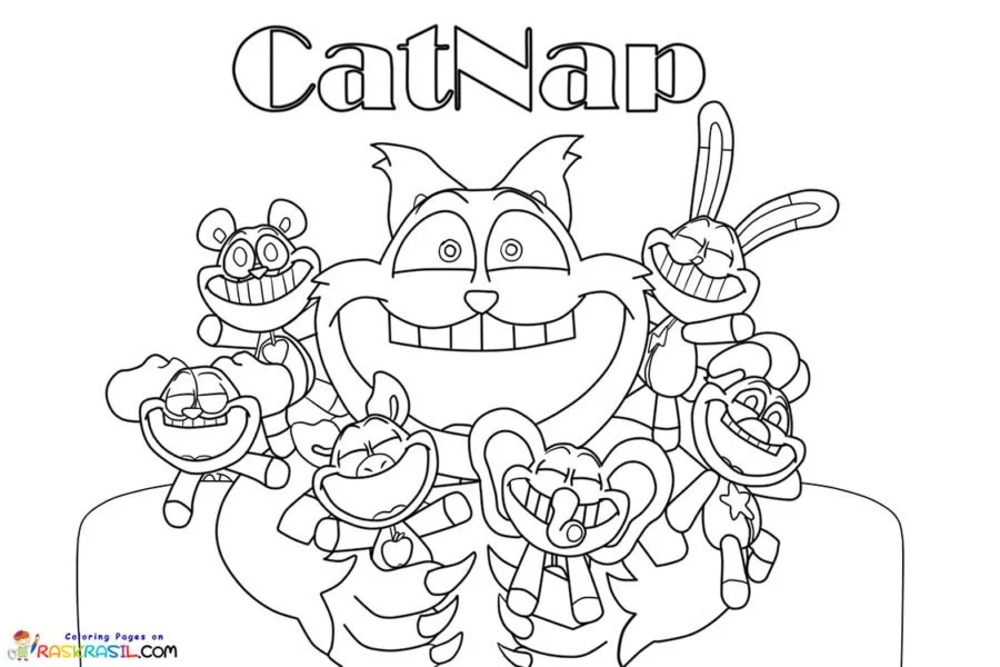 Catnap Para Colorear 1