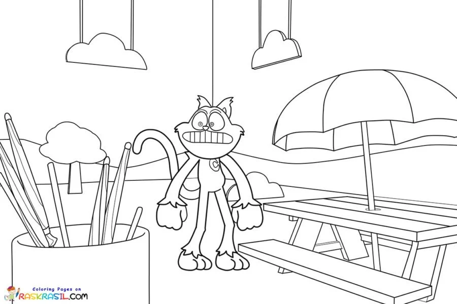 Catnap Para Colorear 11