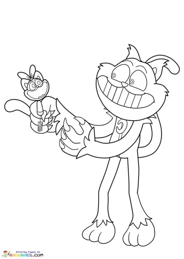 Catnap Para Colorear 5