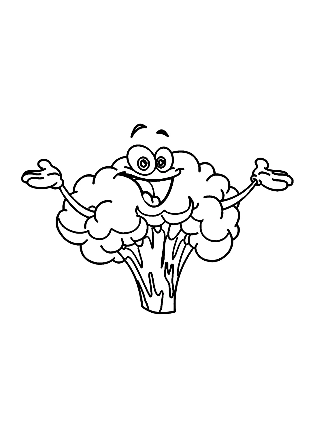 Cauliflower Coloring Pages 3
