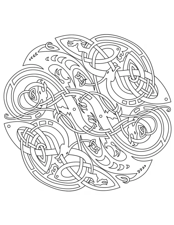 Celtic Knot Coloring Pages 1