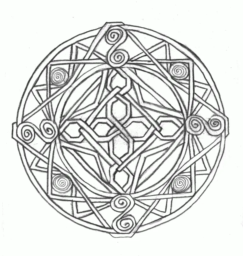 Celtic Knot Coloring Pages 32